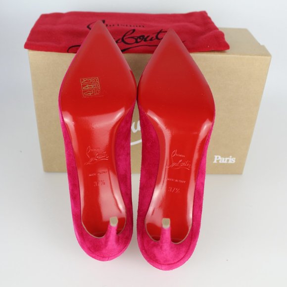NEW Christian Louboutin Kate Suede Heeled Pump - Picture 11 of 13